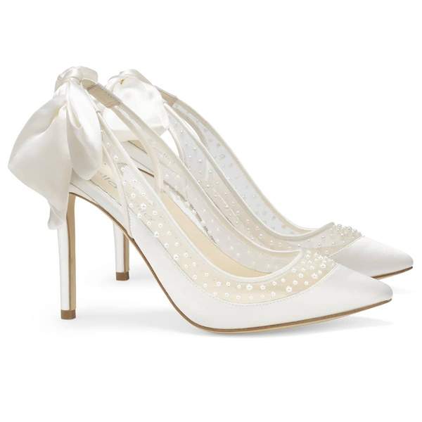 Jimmy choo clearance ivory wedding shoes